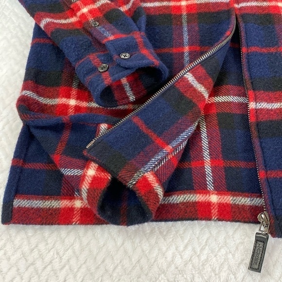 LAUREN Ralph Lauren Pure Wool Full Zip Longsleeve Flannel Jacket Shacket - Picture 10 of 17